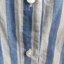 Dunnes Stores Blue and White Striped Long Sleeve Shirt Size M Image 4