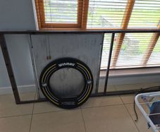 Darts stand and board and surround
