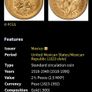 Dos y medio pesos Gold coin Image 4