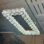 Rectangle crystal chandelier Stainless Steel 700 x 300mm Image 2