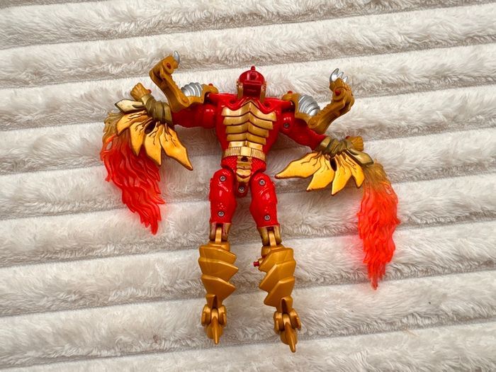 2005 Vintage Power Rangers Mystic Force Red Ranger to Fury Dragon Loose Head approx. 18 cm. Used Please see photos