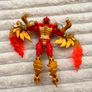 2005 Vintage Power Rangers Mystic Force Red Ranger to Fury Dragon Loose Head approx. 18 cm. Used Please see photos Image 9