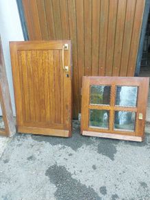 teak half door