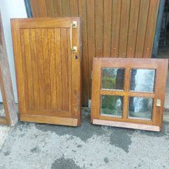 teak half door