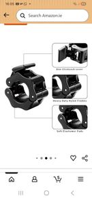 1 inch barbell clamps (4 pieces)