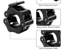 1 inch barbell clamps (4 pieces)