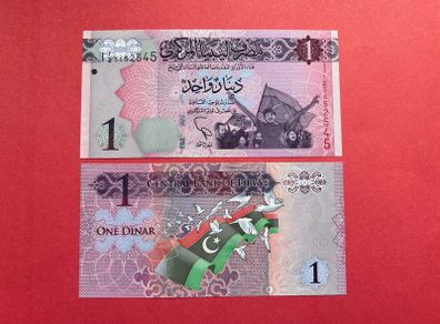 Libya  1 Dinar   2013.   ( UNCIRCULATED ) Commemorative  Issue  Pick  76a.