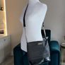 Carvela Black Handbag with gold chain. Image 4