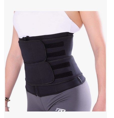 Women's Waist Training belt, TFO, 9 Steel Boned Corset Sweat Trimmer Belt Workout Shapewear for Weight Loss