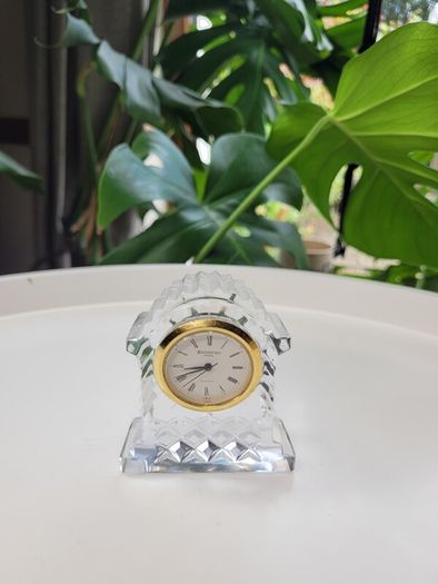Vintage Waterford Crystal desk clock