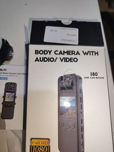 BOBLOV A26 Small Body Camera, 64GB Mini Body Cams, 6 Hrs Video Recording, Tripod Included for Monitoring, Wearable Video Camera for Service, Delivery Recording, Collect Evidence