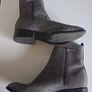 JustFab - Camille Geometric Quilt Chrome Zipped Ankle Boots Image 8