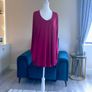 Ladies Long Sleeved Raspberry Pink Top from Basic Mat. Size UK 20-22 / EU 48-50 Image 2