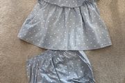 H&amp;M summer set blue 2-3 years.