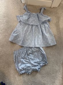 H&M summer set blue 2-3 years.
