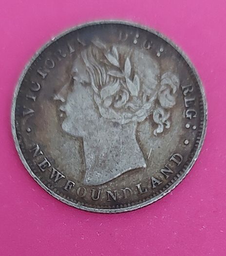 Newfoundland 1862 20 Cent Sterling Silver Coin