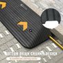Upgraded Rubber Threshold Ramp, 3" Rise Door Ramp with 1 Channel, Natural Rubber Car Ramp Image 5