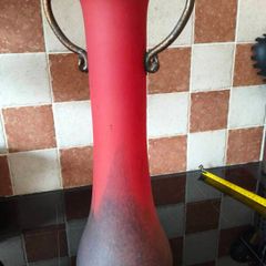 Rare Franz Caffrey Handcrafted Art Nouveau Vase  with Copper Handles