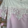 short sleeve pink & white top uk size 8 rant & rave brand Image 9