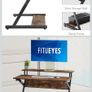 FITUEYES Computer Desk Office Desk Workstation 100x60x84cm Image 5
