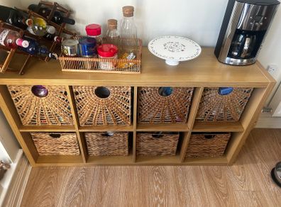 Wooden Storage Unit 8 Compartment