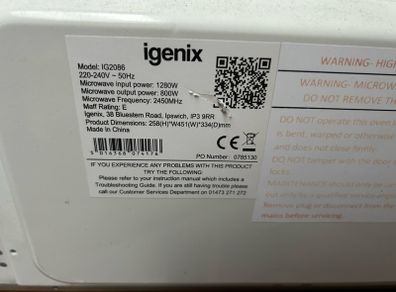 Igenix Microwave