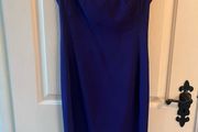 Cadbury Purple Coast Dress with full length gold zip - Size 10