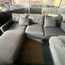 Grey corner sofa set L shaped Image 2