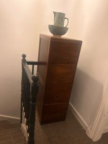 Mid century teak filing cabinet