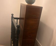 Mid century teak filing cabinet
