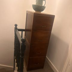 Mid century teak filing cabinet