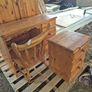 Pine Desk, Chair, Bedside Locker Image 4