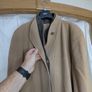 Camel Wool Blend Long Swing Coat  Size Approx UK 20 to 22 Image 3