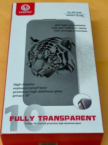For iPhone DUO iPhone 18 DUO Privacy Screen Protector Tempered Glass, High- Alumina , Explosion-Proof Layer, 99% Light Transmission With Anti-Reflective Clarity