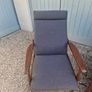 Guy Rodgers mid Century teak Manhattan lounge suite with reclining armchairs Image 9