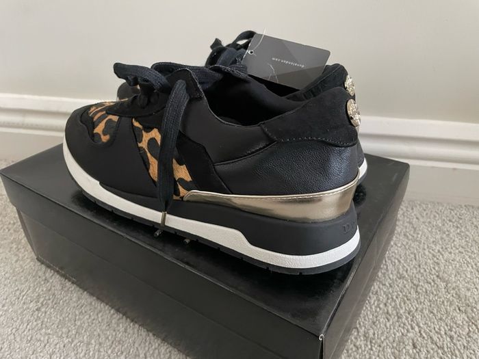 New Dune London Leopard Runners Trainers Uk6 39eur