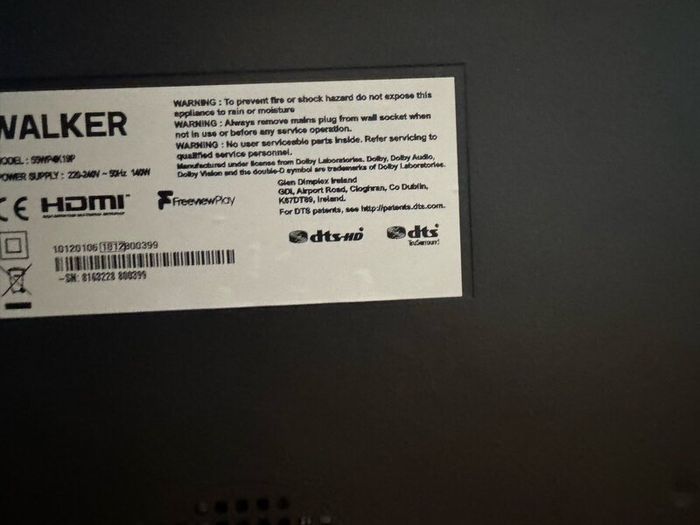 55 TV - Walker Smart TV