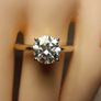 2.5 carat Moissanite Solitaire Ring set in 18kt Yellow Gold Vermeil High Quality Precious Metal Image 6