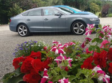 2x Tyres + Genuine Audi A5 Alloys R18 (OEM Ronal)