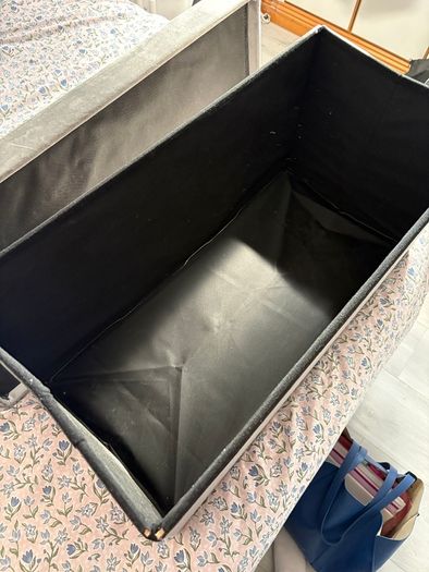 Velvet collapsible storage box