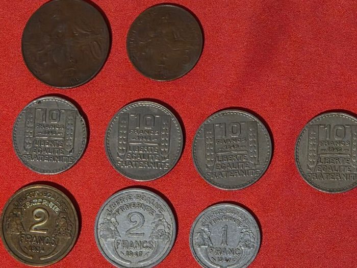 Antique and Vintage French Coins