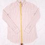 Mos Mosh Light Pink Off White Stripe Long Sleeve Button Up Cotton Shirt 8UK/36EU Image 7