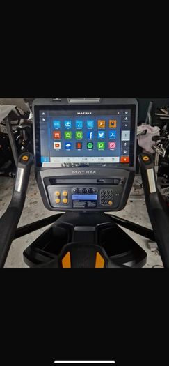Matrix touchscreen upright bike