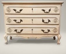 Stunning 20th C. French Commode with Crackle Finish Patina
