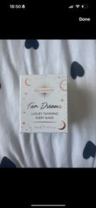 Bellamianta tan dreams luxury tanning sleep mask 50ml
