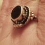 Vintage pillbox ring, 925 sterling silver. Image 3