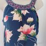 Navy Floral Top by Solo Size 12 Image 2
