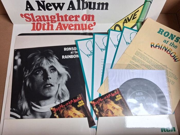 Mick Ronson Extremely rare fan pack Feb 1974 BOWIE