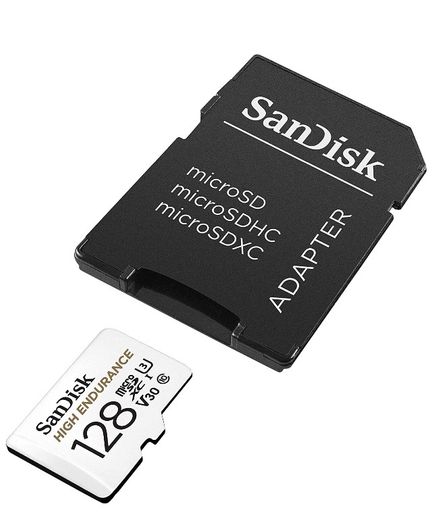 SanDisk 128GB HIGH ENDURANCE Video Monitoring for Dashcams & Home Monitoring