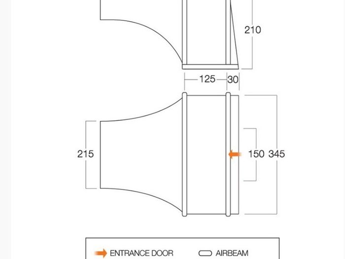 Vango Air Beam Excel Side Awning TA004